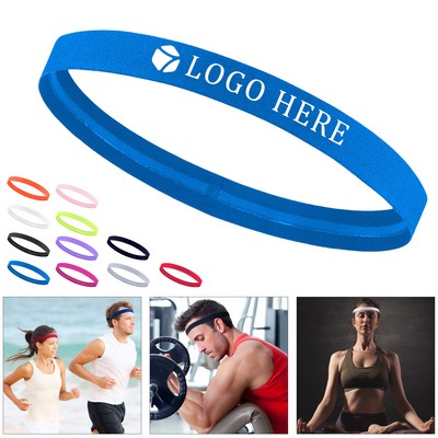 Fitted Silicone Anti-Slip Antiperspirant Headband