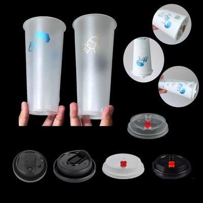 Frosted Clear Plastic Cup