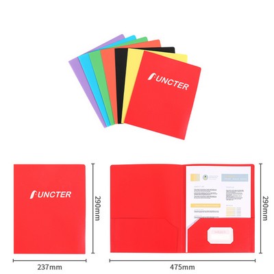 Plastic Two Pocket Report Folder