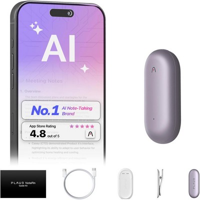 PLAUD NotePin Voice Recorder - Sunset Purple