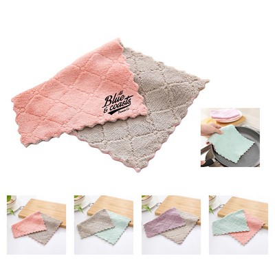 Double-sided Coral Fleece Towel