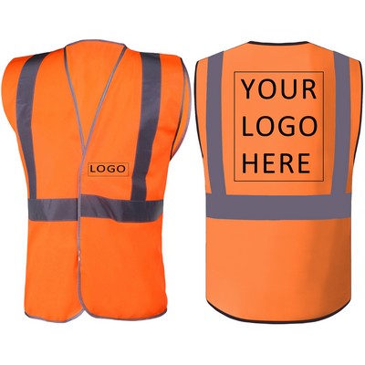 3.8oz Class 2 Safety Vest W/ 2" Reflective Strips