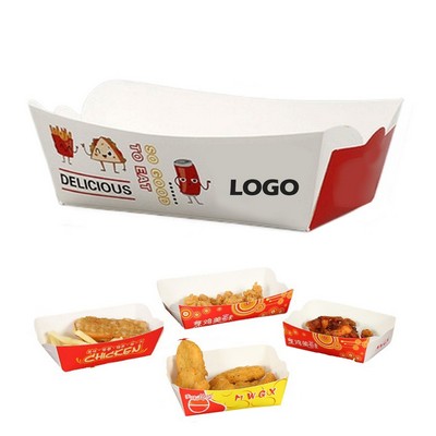 Paper Food Trays Disposable - 100 Pack