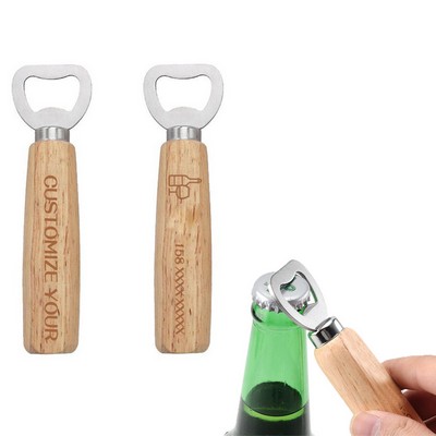 Bottle Opener Bartender with Wooden Handle
