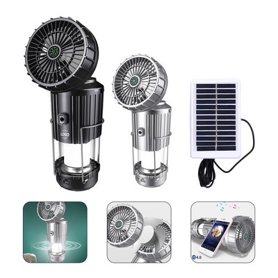 Solar Camp Lantern Fan