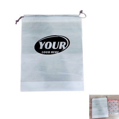 Frosted Transparent Drawstring Pouch