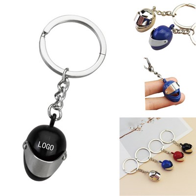 Custom 3D Motorcycle Helmet Keychain