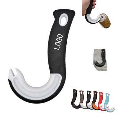 Hook-Shaped Can Opener - Plastic Soda Tab Puller Tool