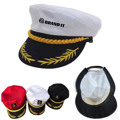 Cotton Admiral Captain Yacht Hat