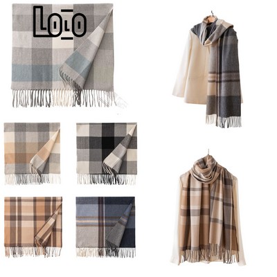 Acrylic Knitted shawl scarf