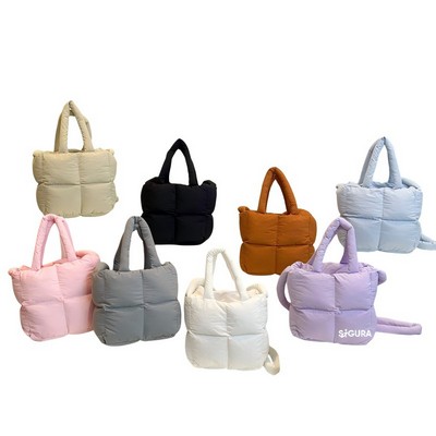 Puffy CrossBody Shoulder Tote Bag