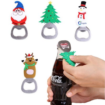 Christmas Bottle Opener Santa Claus Xmas Party Favors Refrigerator Magnet