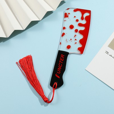Acrylic Halloween Chef's Knife Bookmark