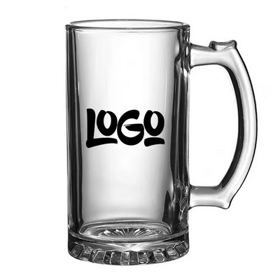 16oz Glass Beer Mugs w/ Handle
