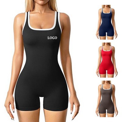 Women One Piece Tank Romper