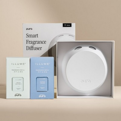 Illume - Fresh Sea Salt/Citrus Crush V4 Diffuser Kit