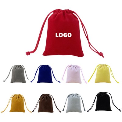 Drawstring Velvet Bag