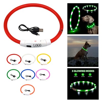Rechargeable Fiber Optic Dog Collar