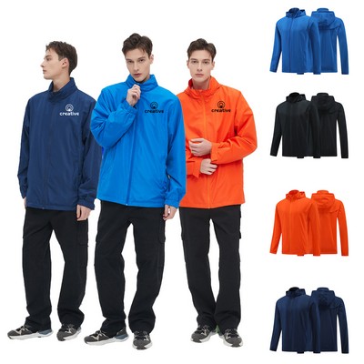 Adult Rain Jacket Raincoat Windbreaker