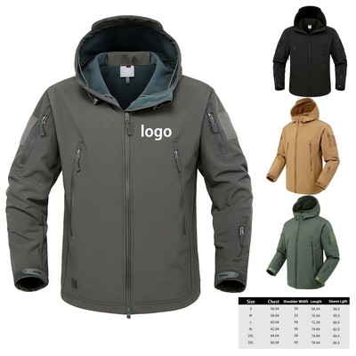 Outdoor 3" 1 Military Tactical Waterproof Rain Jacket(L)