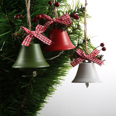 Joyful Festive Bell Adorned with Ribbon