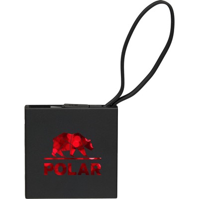 Recycled ABS 2000 mAh Power Bank with Type-C Cable