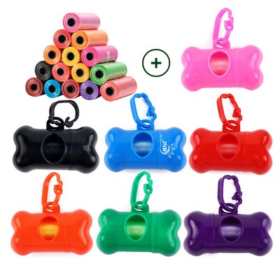Bone Shaped Poop Bag Dispenser Pet Waste Disposal Bag