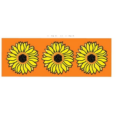 Sunflower Panoramic Metal Photo Magnet (1 5/8"x4 5/8")
