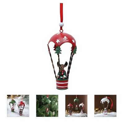 Iron Christmas Balloon Ornament (Hanging/Tabletop)