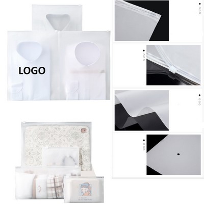 PE Frosted Transparent Garment Flat Bags