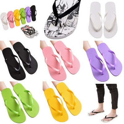 Full Color Custom PVC Non Slip Flip Flops