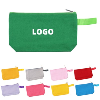 Canvas Zippered Pouch