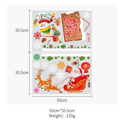 Colorful Christmas Removable Window Stickers