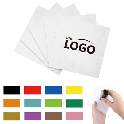 2-Ply White Beverage Napkin