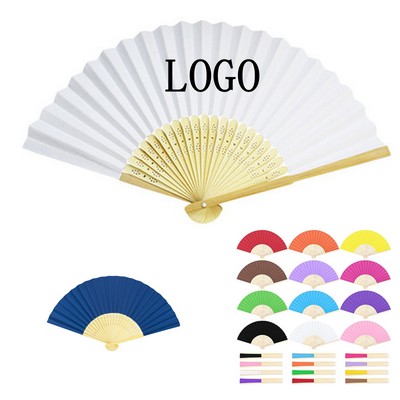 Foldable Chinese Bamboo Paper Fan