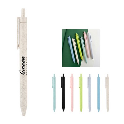 Environmentally Friendly Wheat Straw Ballpoint Pen