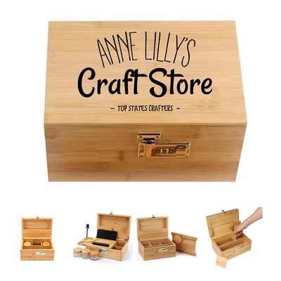 Bamboo Multi-layer Stash Box