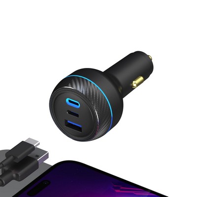 PhoneSuit Novo -USB-C/C/A Car Charger - 165W