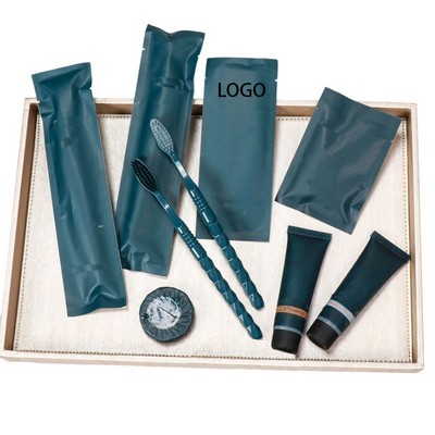 Disposable Packaged 7-Piece Toiletries Set