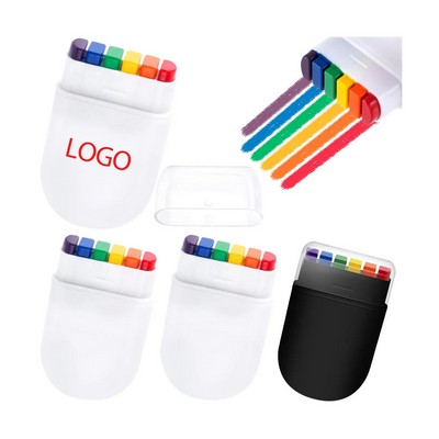 6 Colors Rainbow Face Color Stick