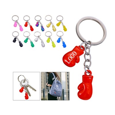 3D Metal Boxing Glove Keyring