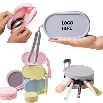 Women Small TravelToiletry Silicone Makeup Bag