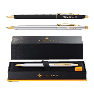 Cross® Classic Century Ballpoint Pen with 23kt Gold Plated Appointments, Laser Engraving