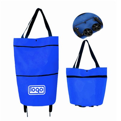 Retractable Shopping Bag w/ Wheels