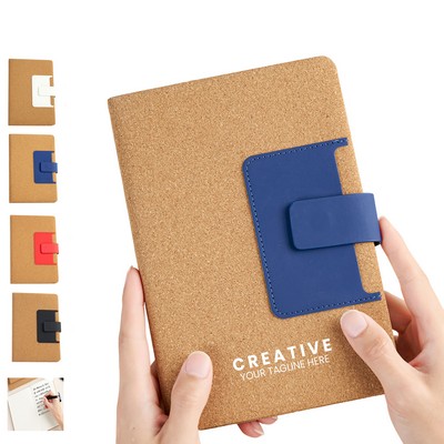 A5 Magnetic Buckle Noteook W/Pocket