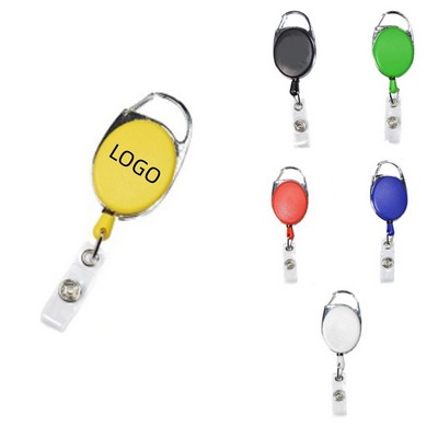 Plain Oval Retractable Badge Reel