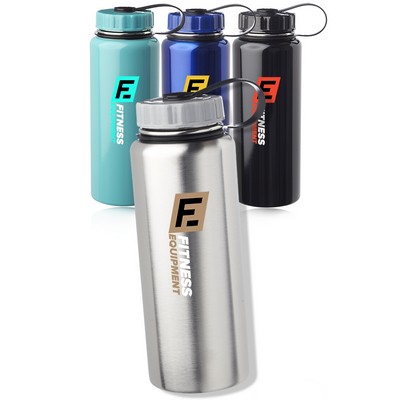 34 oz. Stainless Steel Sports Bottles with Lid