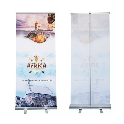 Economy Retractable Vinyl Banner Stand With Graphic Print