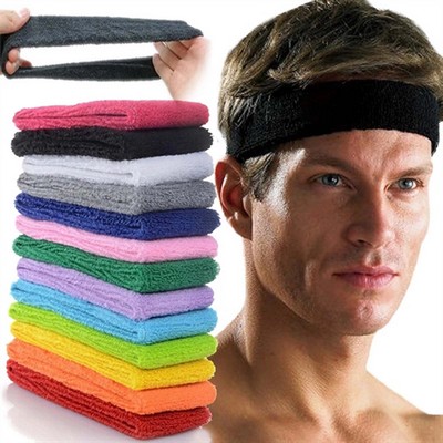 Sport Cotton Sweatband Headband