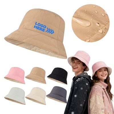 Soft Comfortable Winter Down Bucket Hat